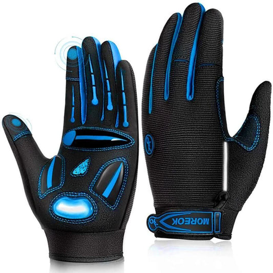 MOREOK Racing Gloves Motocross Breathable Non Slip MTB Cycling Touch Screen