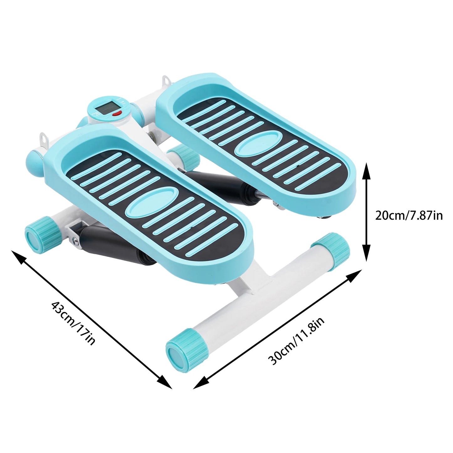 Twist Stepper Mini Exercise Machine With Resistance Bands And LED Screen