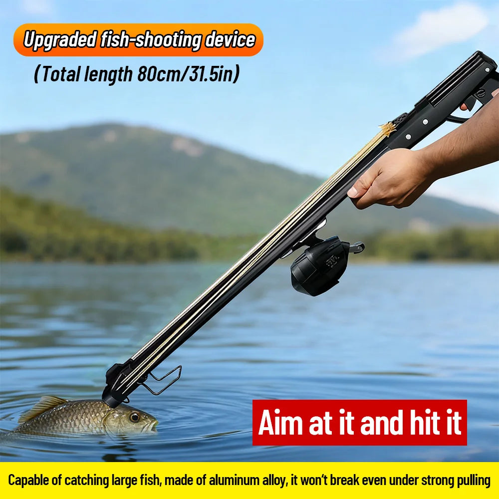 Aluminum Slingshot Rod With Reel For Long Distance Fishing