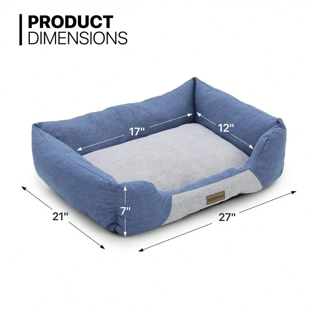 Dog Bed Linen Like Fabric Machine Washable For Pets