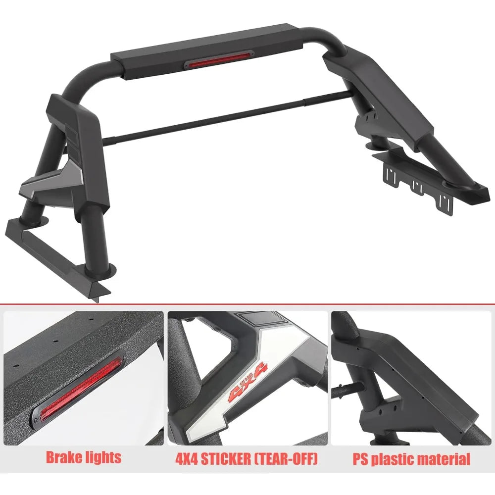 Tokmowin Universal Truck Bed Roll Bar for Pickup Trucks
