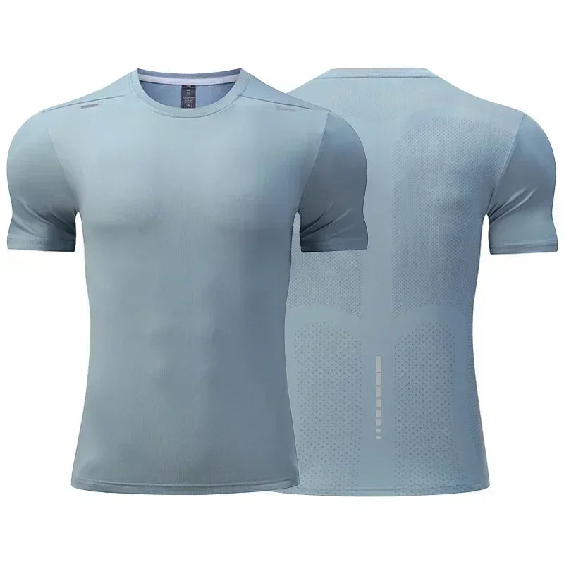 Breathable Summer Mens Cycling Quick Dry Short Sleeve Top