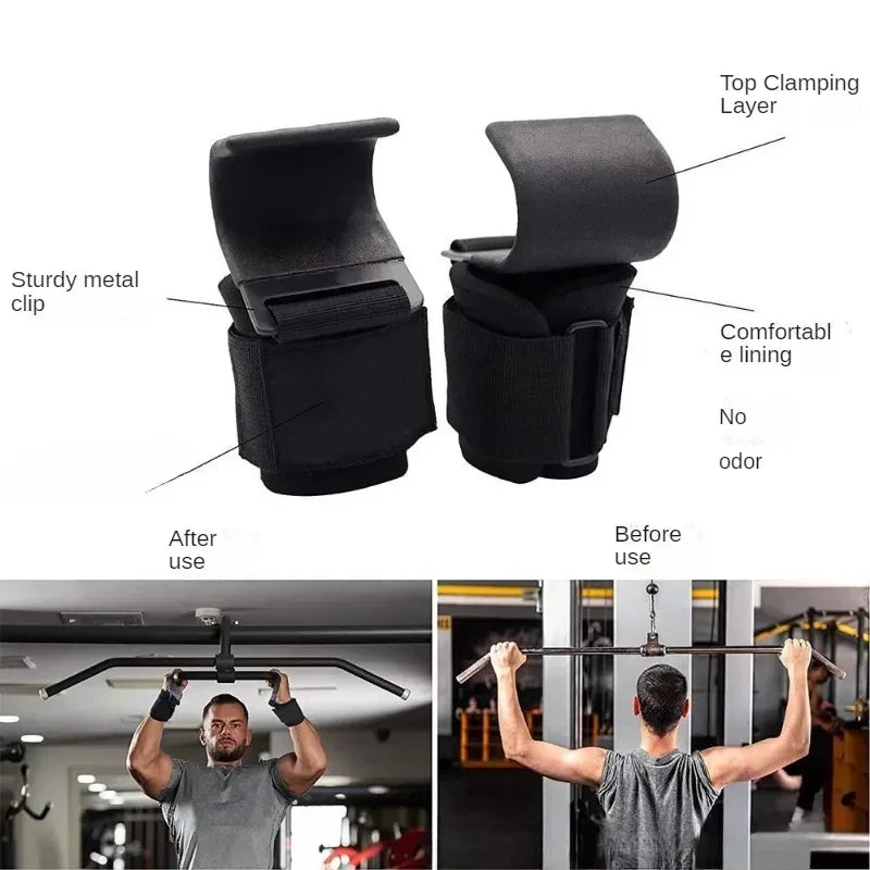 MIHJUSFDH Weight Lifting Hooks Double Pack For Bar Support