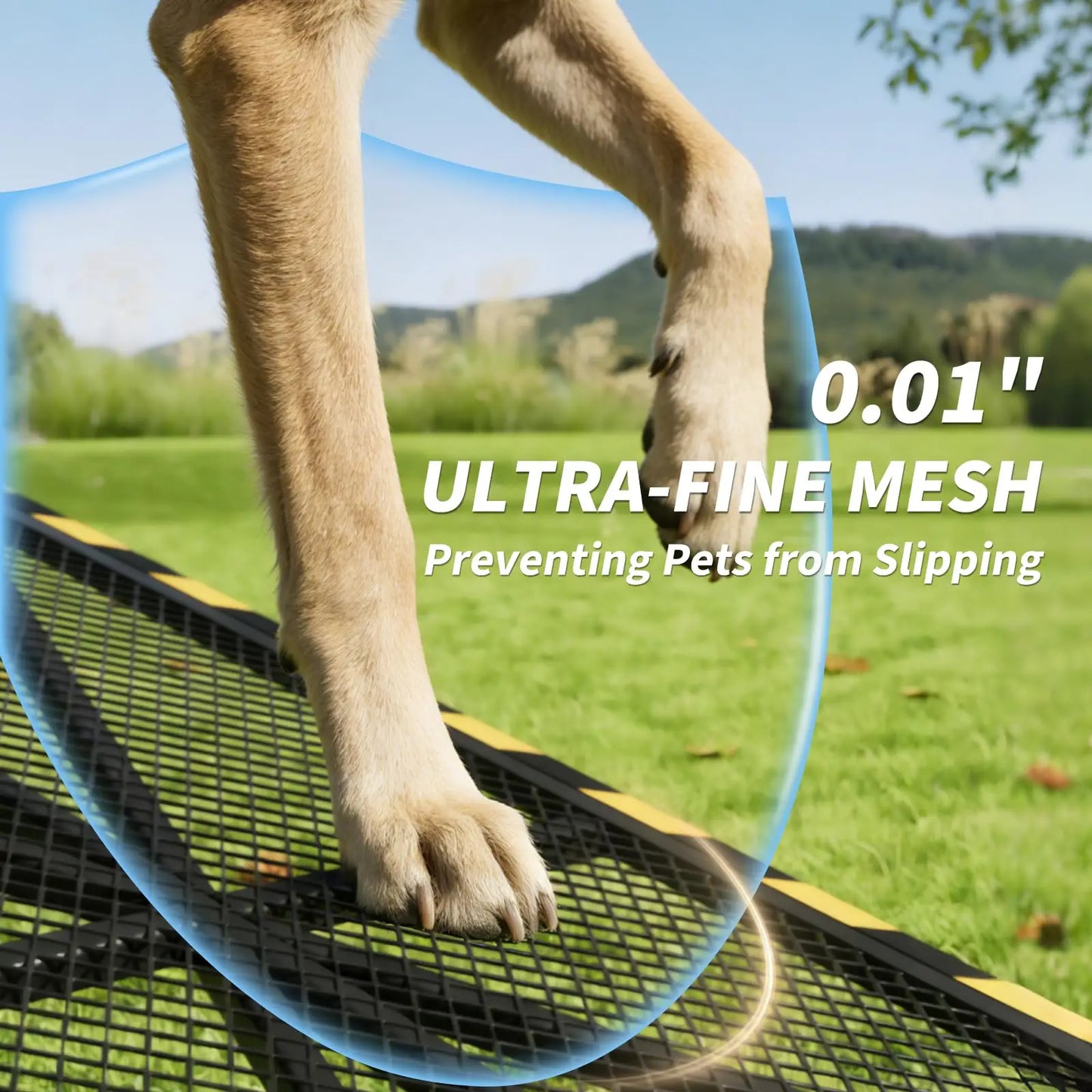DishyKooker Folding Dog Ramp Heavy Duty Steel 300lb Capacity