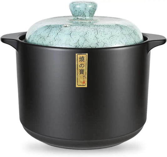 Ceramic Stew Pot With Lid Nontoxic And Oven Safe Cookware