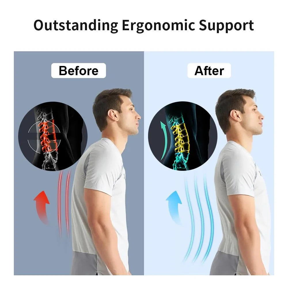 Breathable Adjustable Lumbar Back Brace For Pain Relief