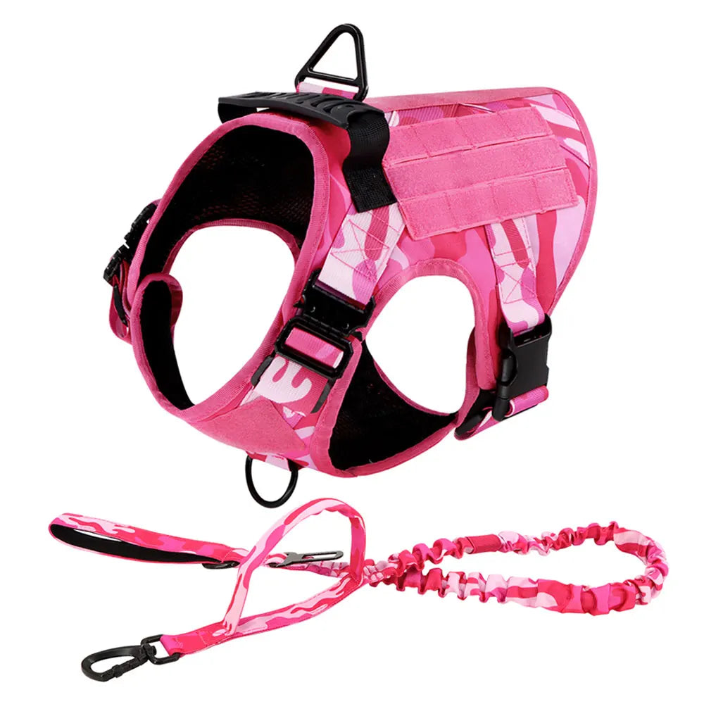 PETRAVEL Camouflage Dog Harness German Shepherd Tactical Vest Adjustable