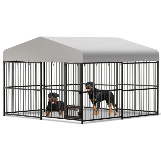 TWISTER.CK Outdoor Dog Kennel With Roof Double Lock UV Resistant