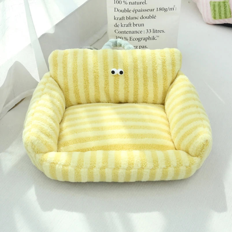 NONECN Puppy Cozy Sofa Kennel For Winter Warm Pet Nest Bed