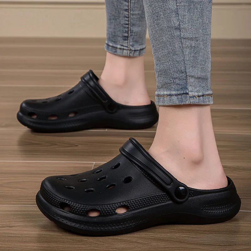 NONE Mens Beach Slides Slippers For Home Garden Lightweight Durable