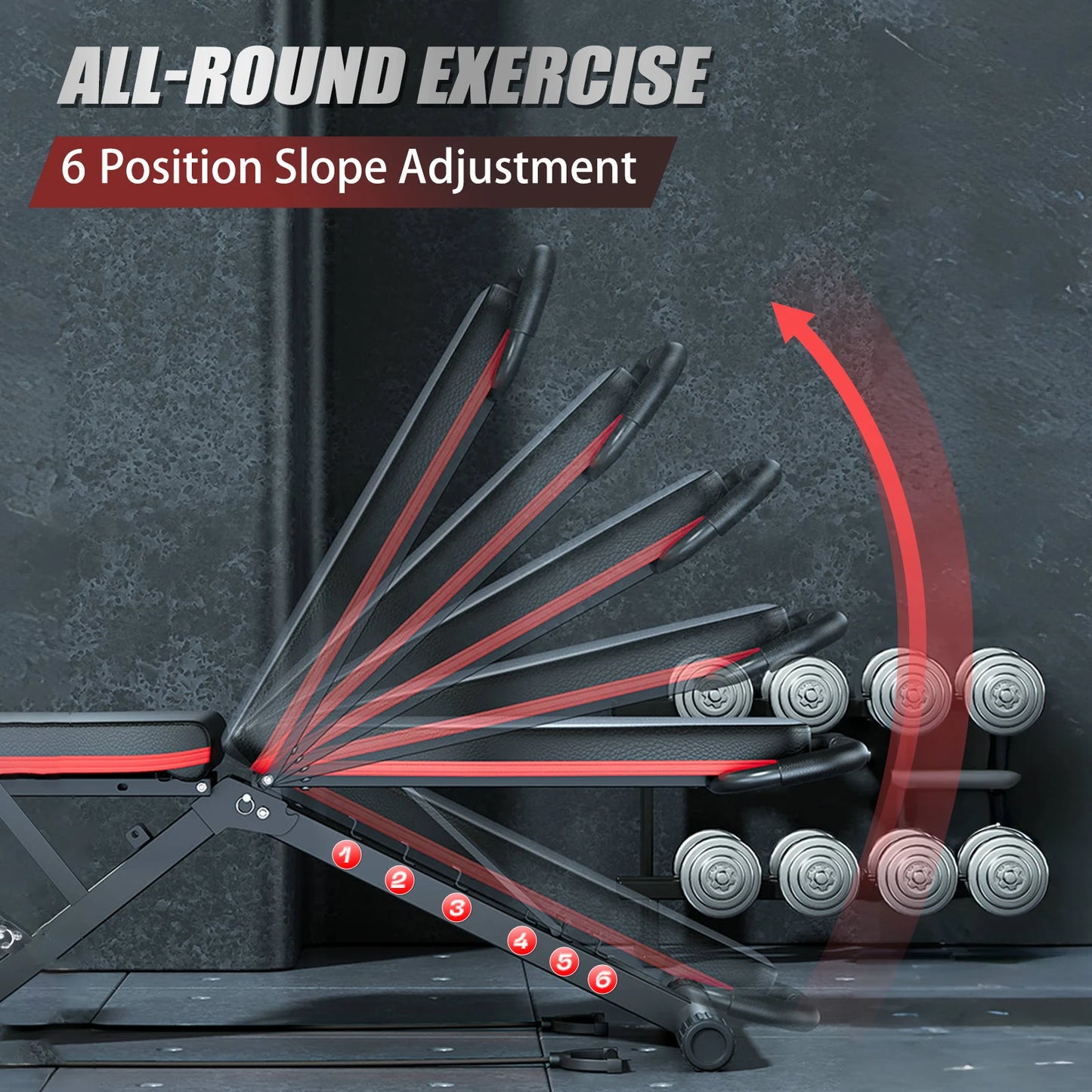 Foldable Weight Bench For Full Body Workout Home Gym