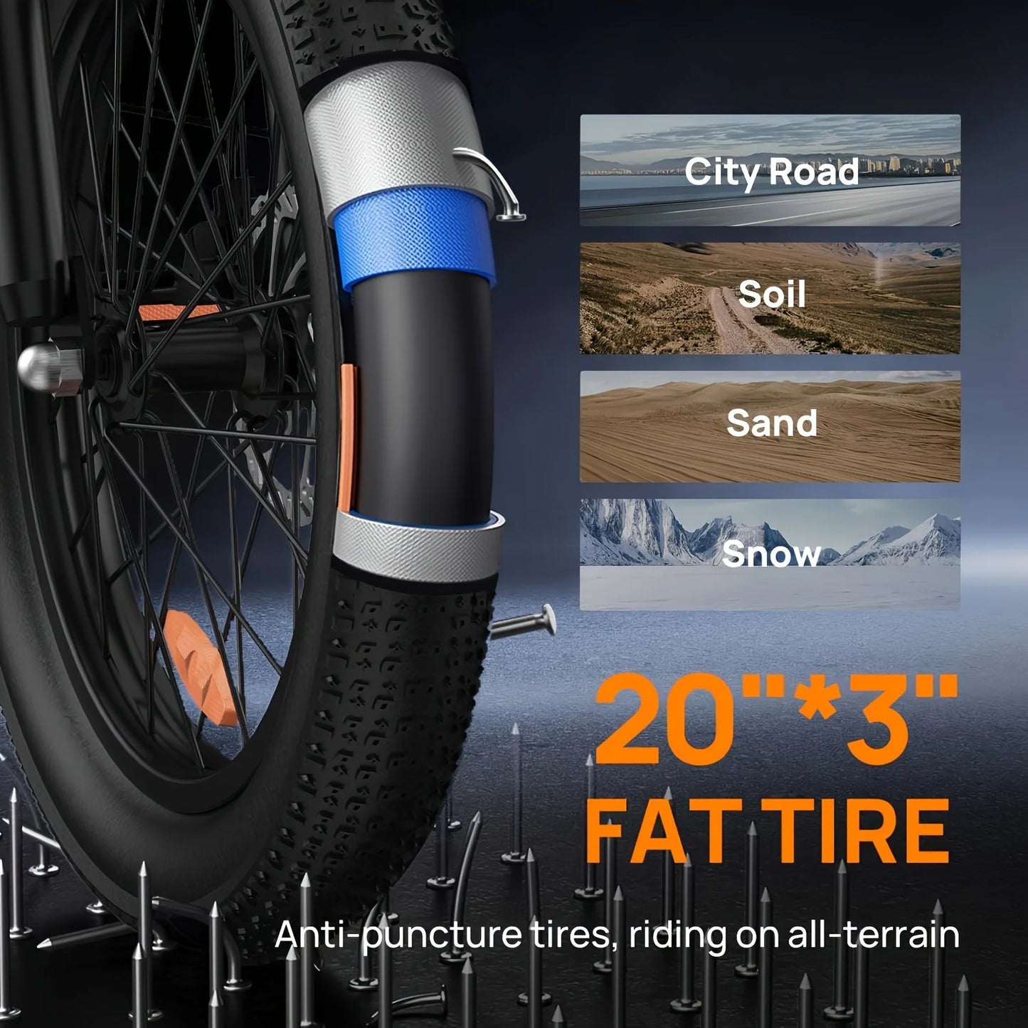 URLIFE 1000W E20 Electric Bike 28 MPH 48V 13Ah Battery