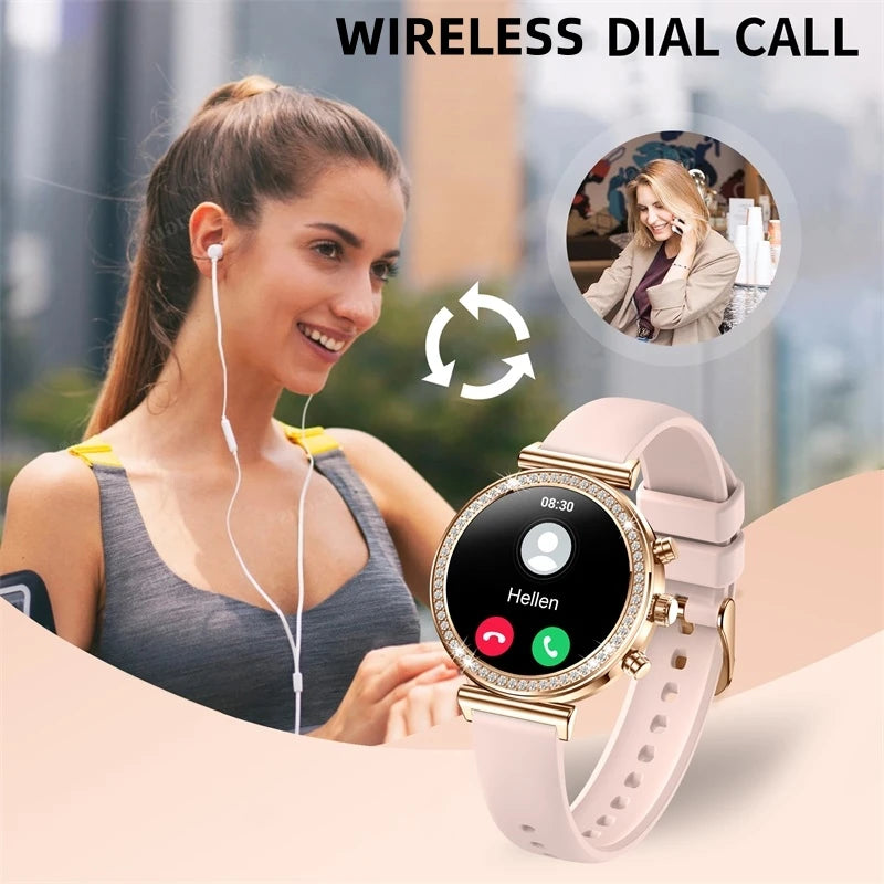 INNOFOVO Womens Smartwatch With Calls And Messages IPhone Android