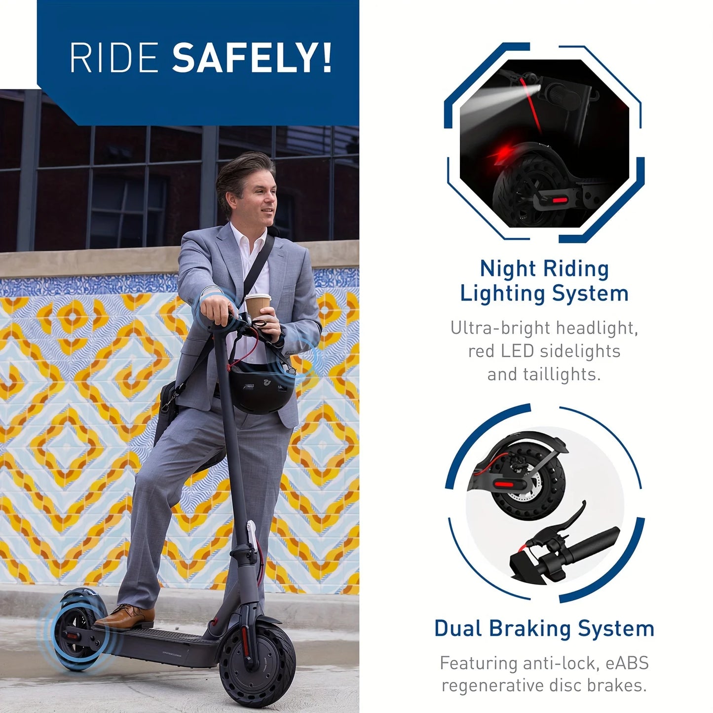 HIBOY S2 Pro 500W Electric Scooter For Adults With LED