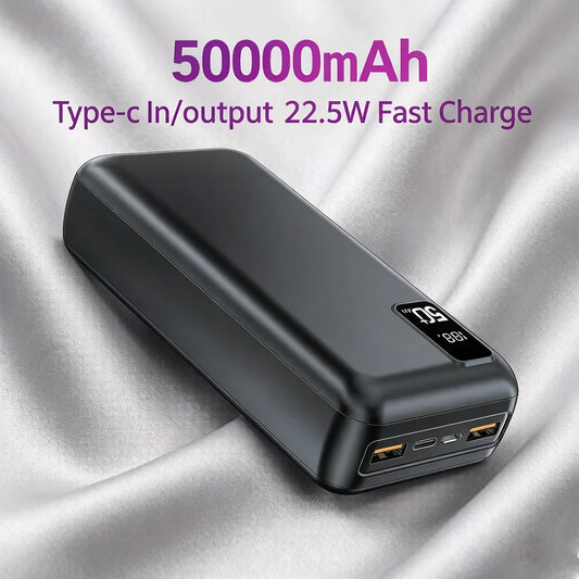 Hganus 50000mAh Power Bank 23W Fast Charge Outdoor Use