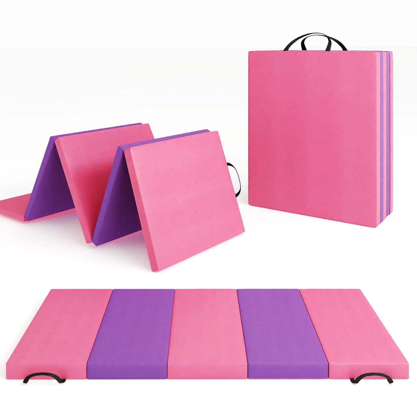 HiMISS Gymnastics Mat 4 Fold 5 Fold Tumbling Exercise Mats