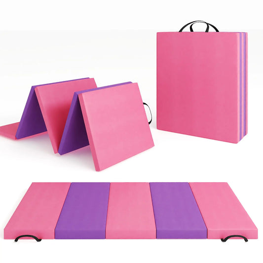 HiMISS Gymnastics Mat 4 Fold 5 Fold Tumbling Exercise Mats