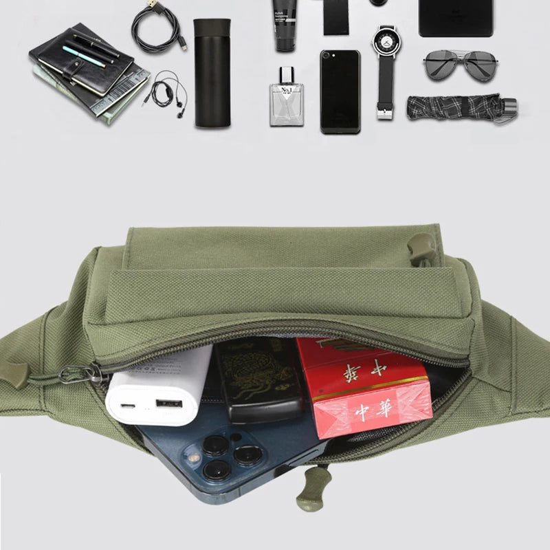 AIOSC Men's Waist Bag Tactical Fanny Pack Belt Pouch