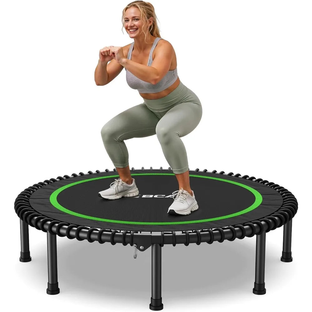 BCAN 450LBS To 550LBS Foldable Mini Trampoline For Fitness
