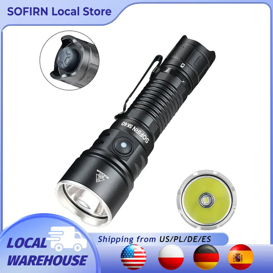 Sofirn SK40 SFT70 LED Flashlight 3200lm 21700 Rechargeable