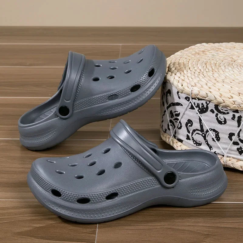 NONE Mens Beach Slides Slippers For Home Garden Lightweight Durable