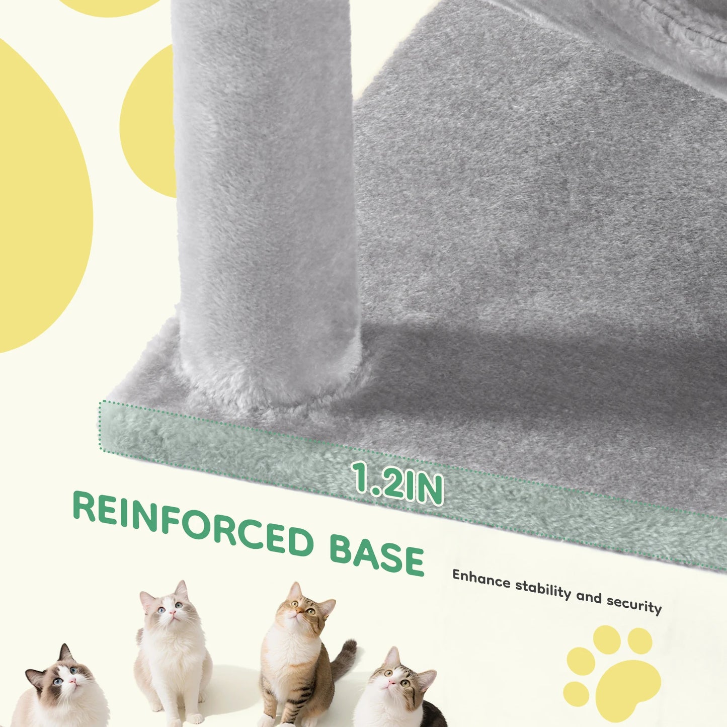 JHK Cat Tree Multi-Cat Climbing Tower For Indoor Cats
