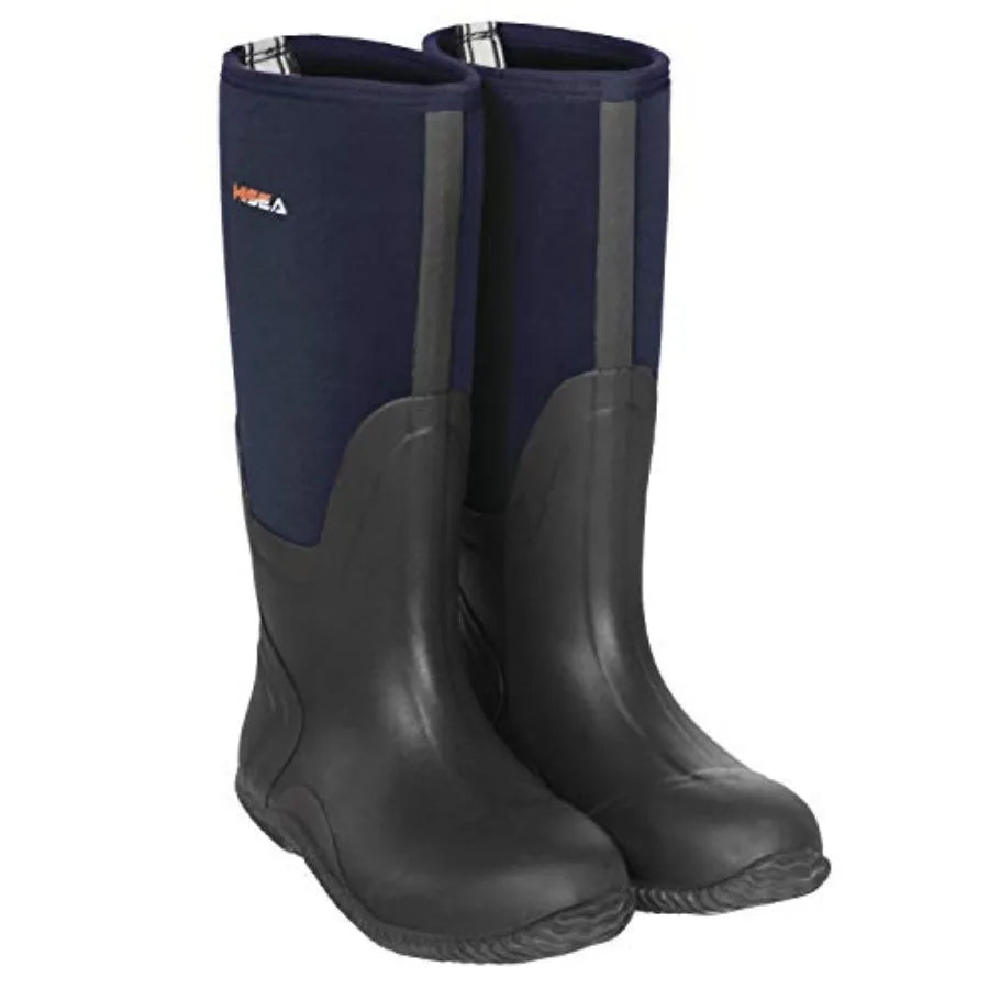 Men's Waterproof Insulated Rubber Rain Boots for Outdoor Activities