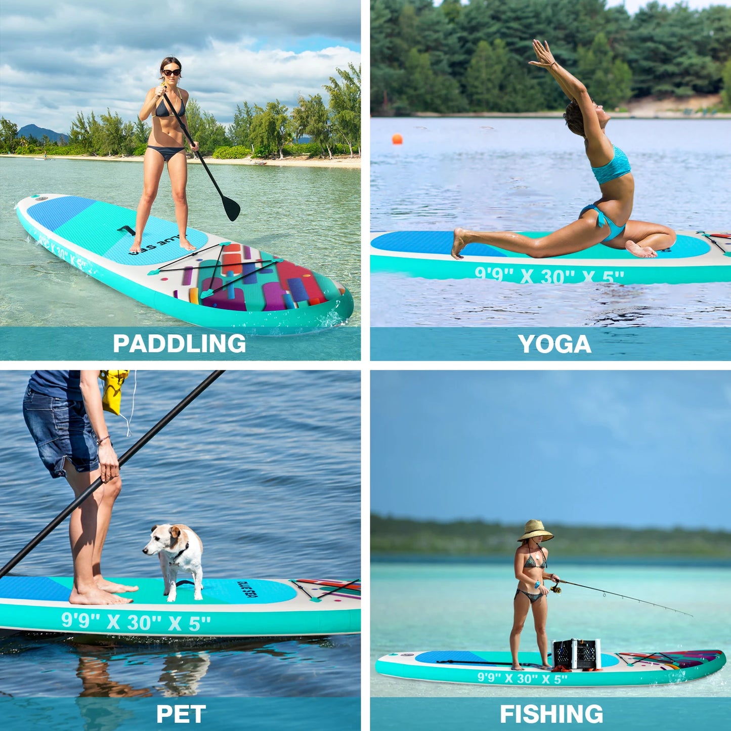 CADALENE Inflatable Stand Up Paddle Board for Adults