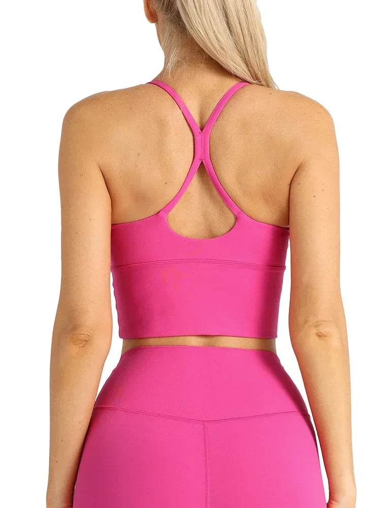 COZOKCN Cross Back Y Shape Sports Bra For Women Yoga