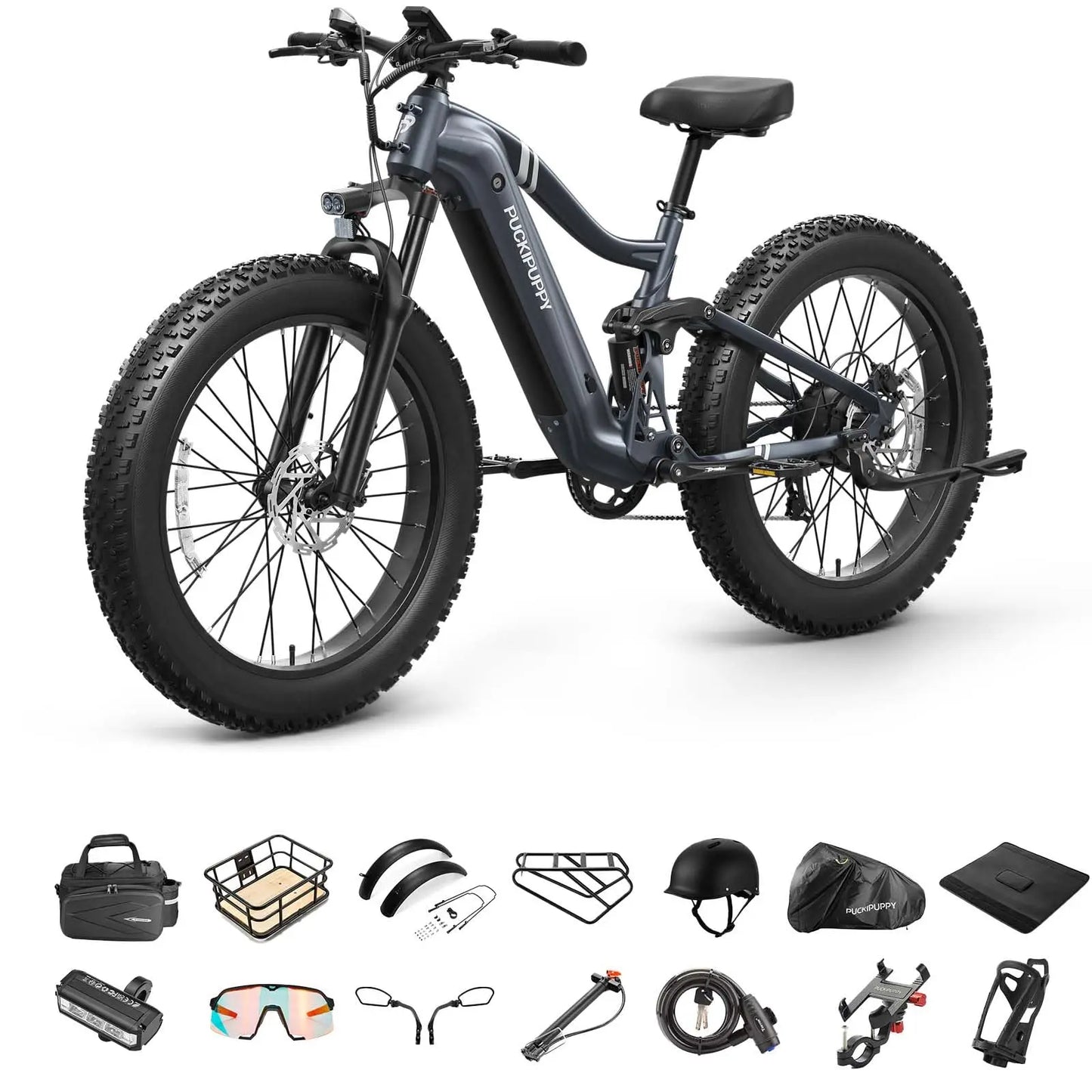 PUCKIPUPPY Boxer Electric Mountain Bike 960W 48V Ebike
