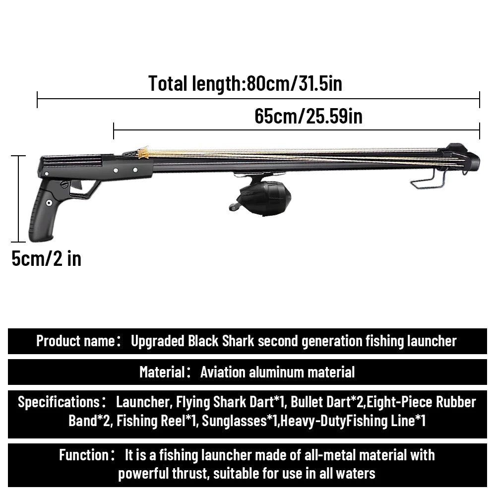 Aluminum Slingshot Rod With Reel For Long Distance Fishing