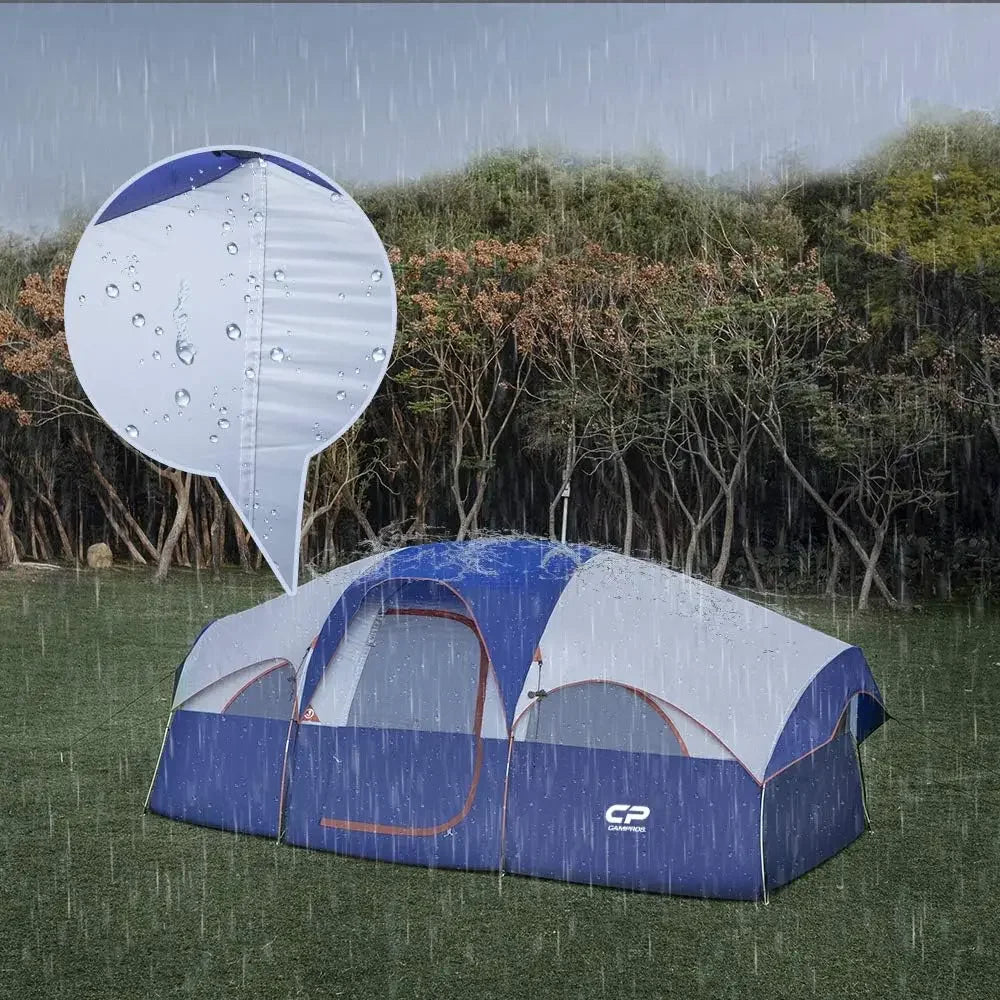 Camping Tent Weather Resistant With Durable Mesh Windows