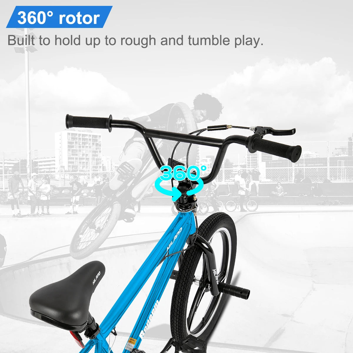 Hiland Kids BMX Bike Freestyle With 360 Rotor Pegs