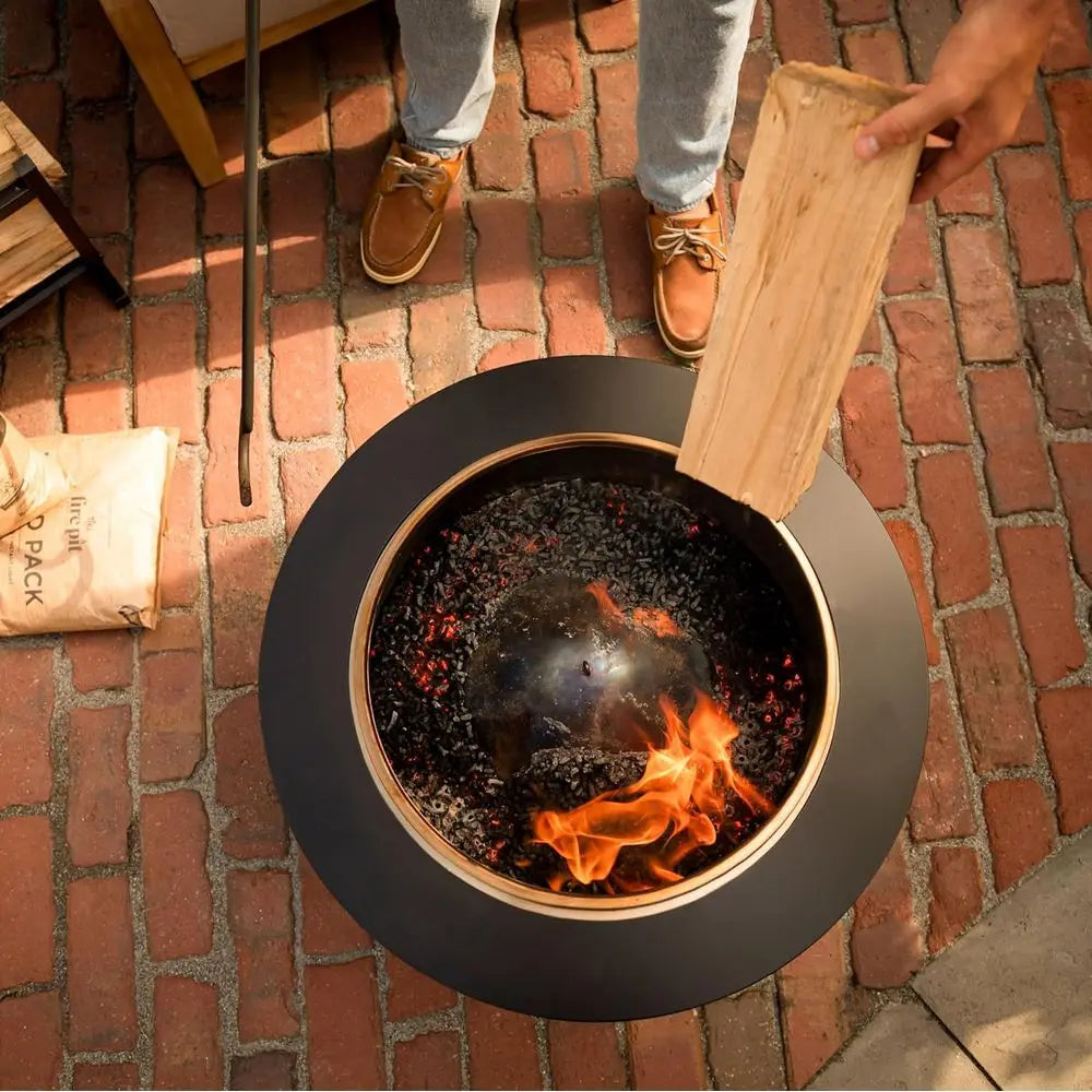 Patio Fire Pit Bundle Smokeless Wood Burning Outdoor