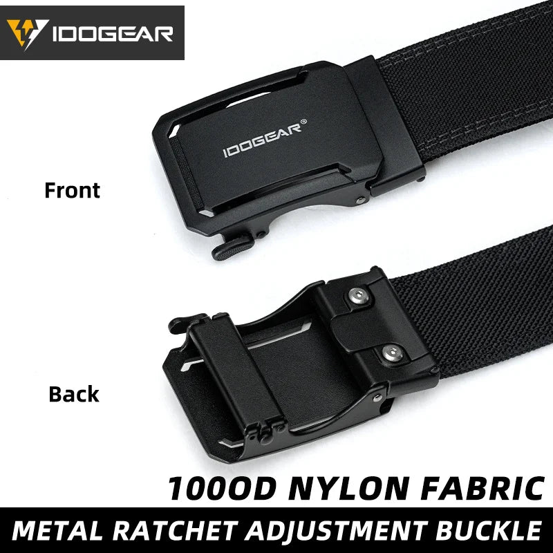 IDOGEAR Tactical Ratchet Belt for EDC and Duty Use