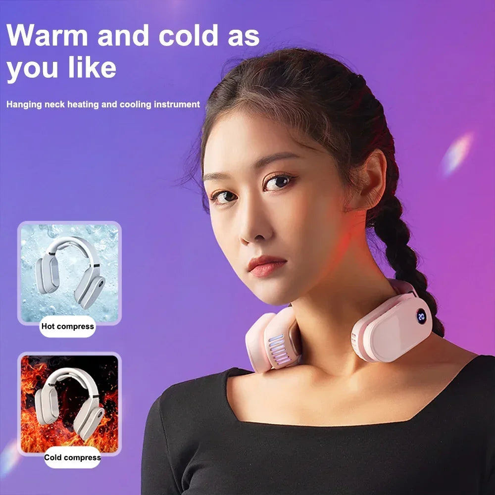 ZAOXI Neck Fan Air Cooler Bladeless USB Wearable With Heater