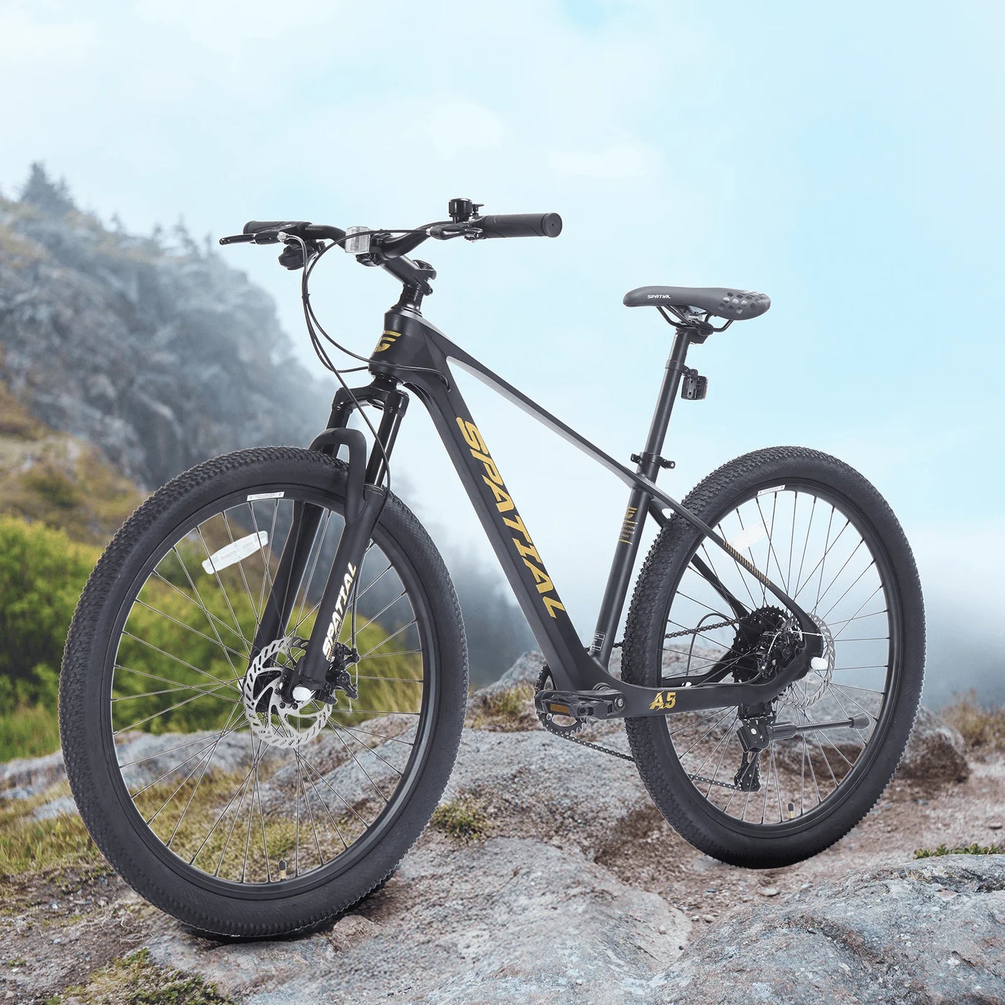 Spatial Mountain Bike Magnesium Alloy Frame 8-Speed Dual Disc Brakes