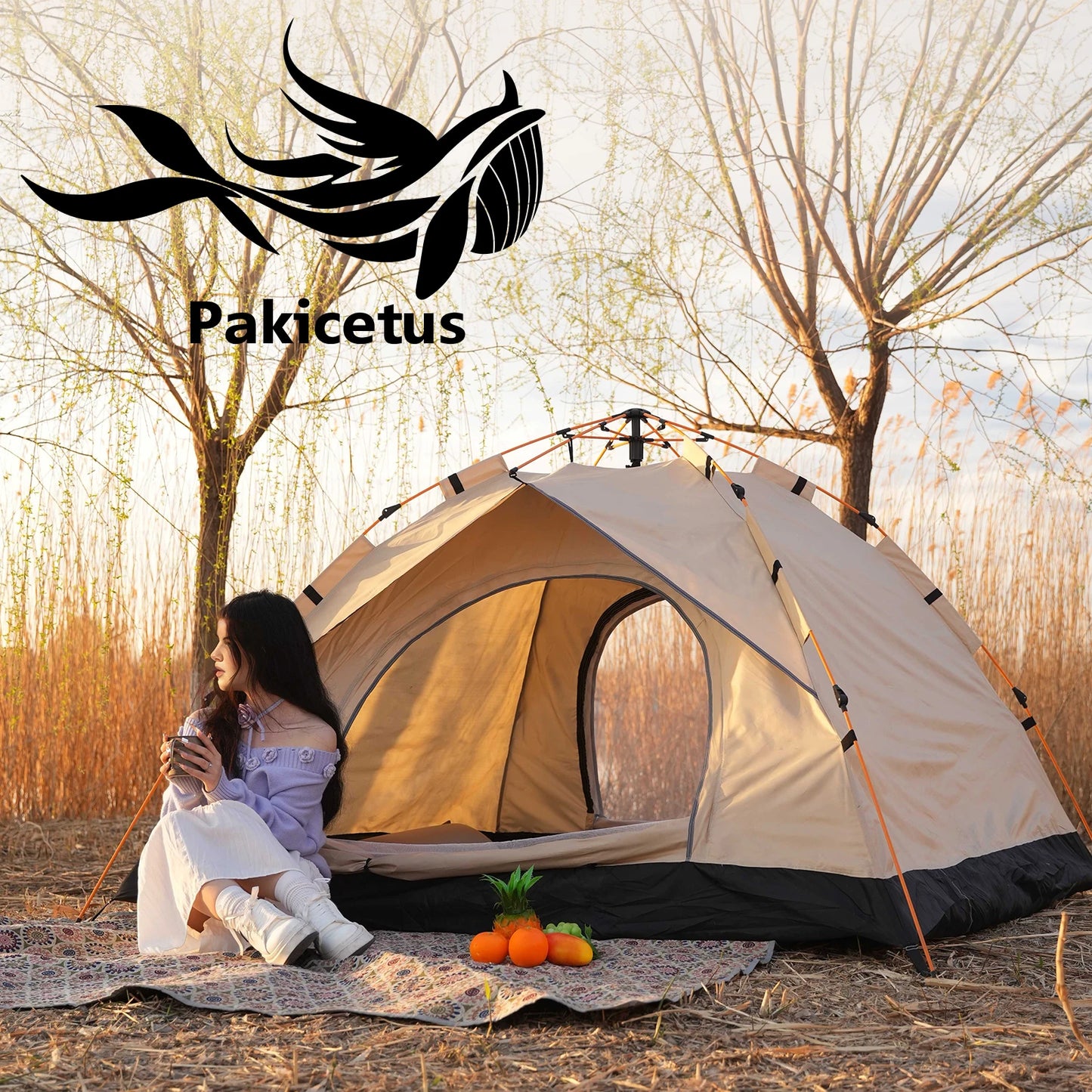 Pakicetus Windproof Camping Tent, Easy Setup, Lightweight Outdoor Shelter