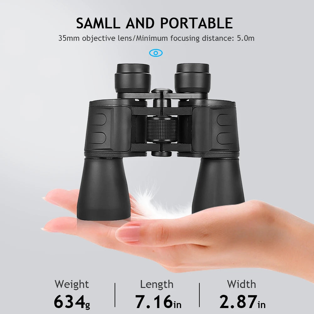 Zoom Binoculars Pro HD BAK4 Prism Day Night Vision Waterproof