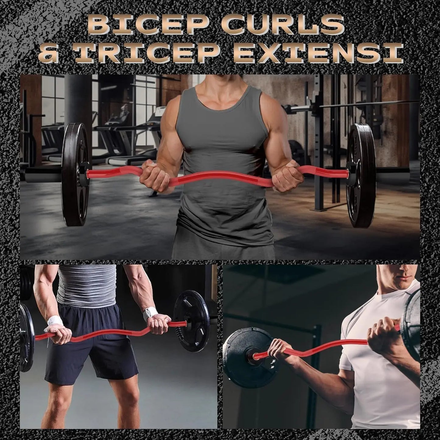 Twister.CK EZ Curl Bar for Powerlifting and Weightlifting