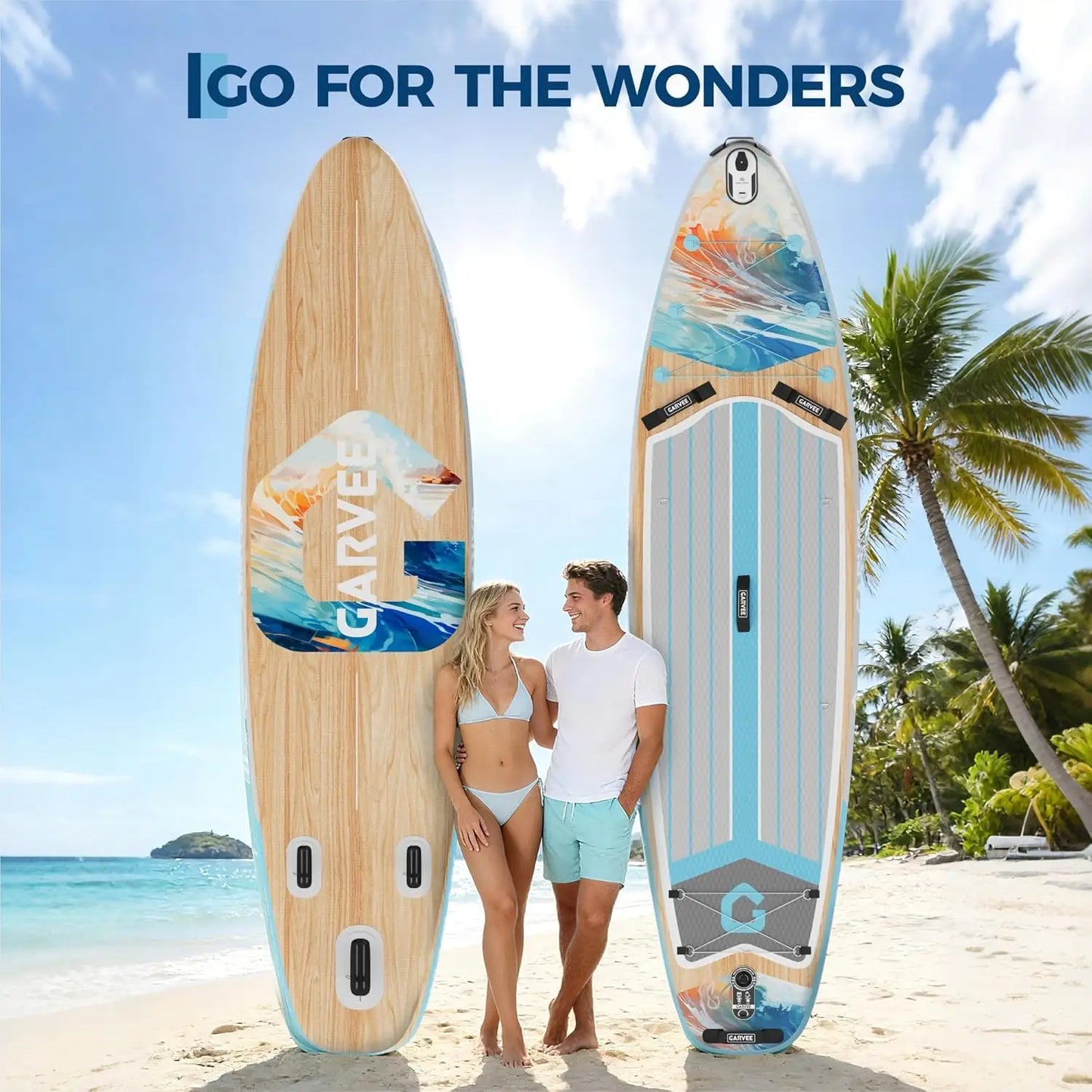 Inflatable Stand Up Paddleboard With Camera Mount And Accessories