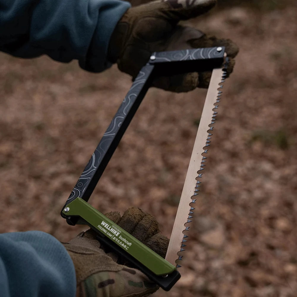 APWIKOGERDIY Folding Saw Aluminum Alloy Camping Handsaw