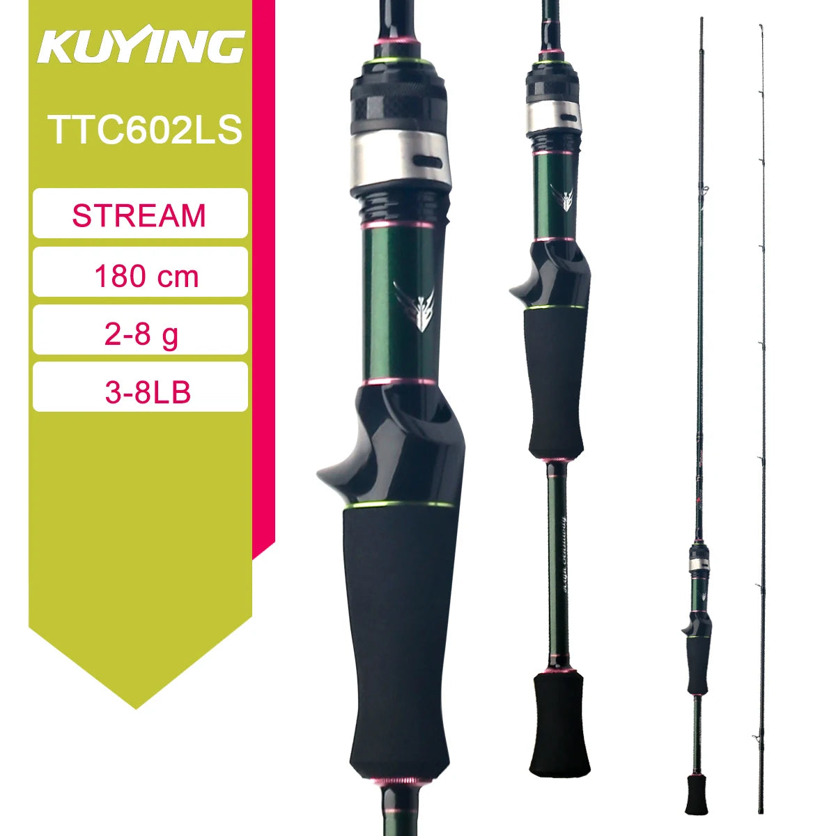Kuying Lure Rod Casting Spinning River Carbon Fishing Rod