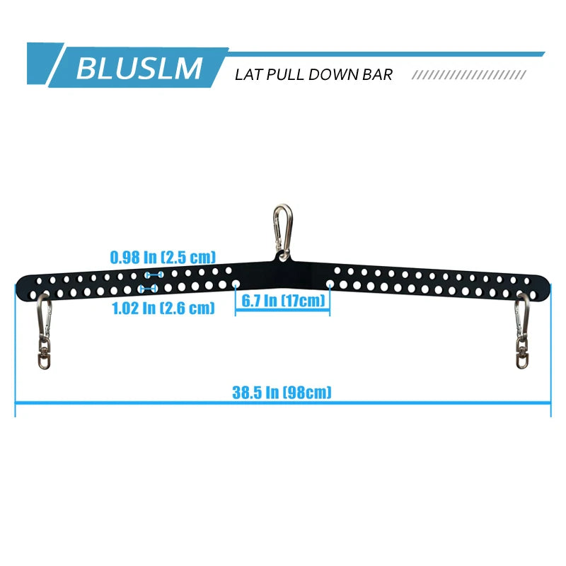 Multi-Grip Gym Pulley Handle - Strength Training Bar for Bicep & Tricep Workouts