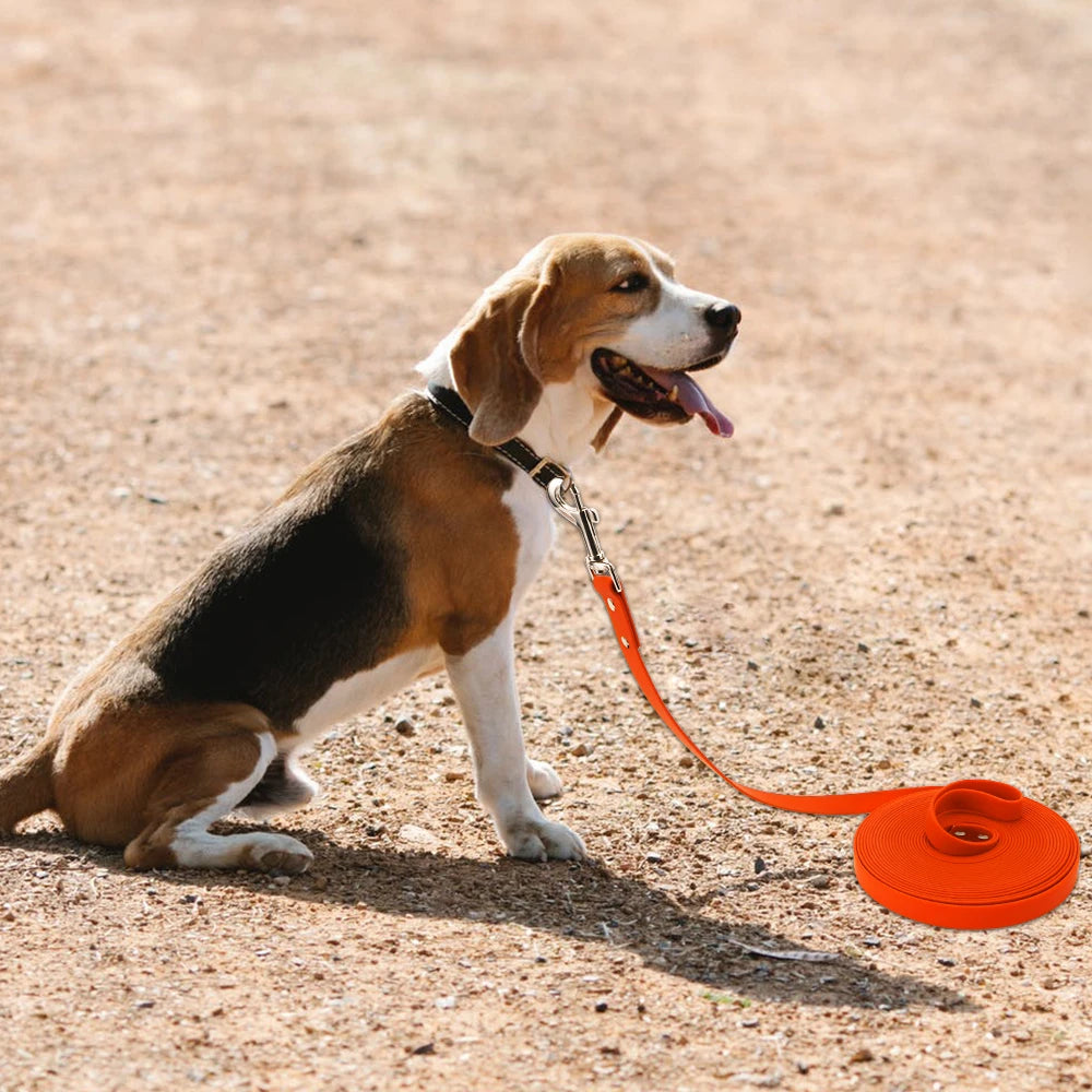 Waterproof Dog Leash PVC Easy Clean Walking Lead Durable