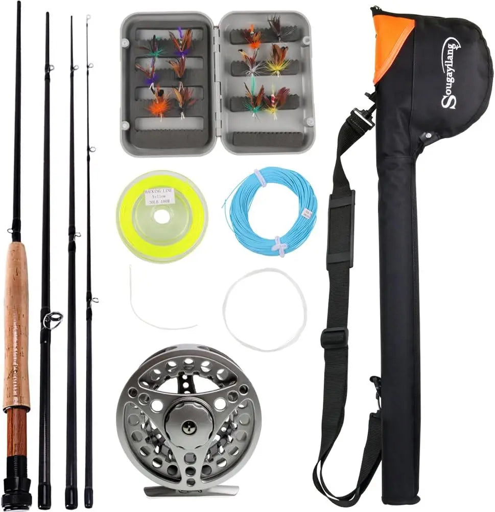 Fly Fishing Rod and Reel Combo Kit for Saltwater Freshwater
