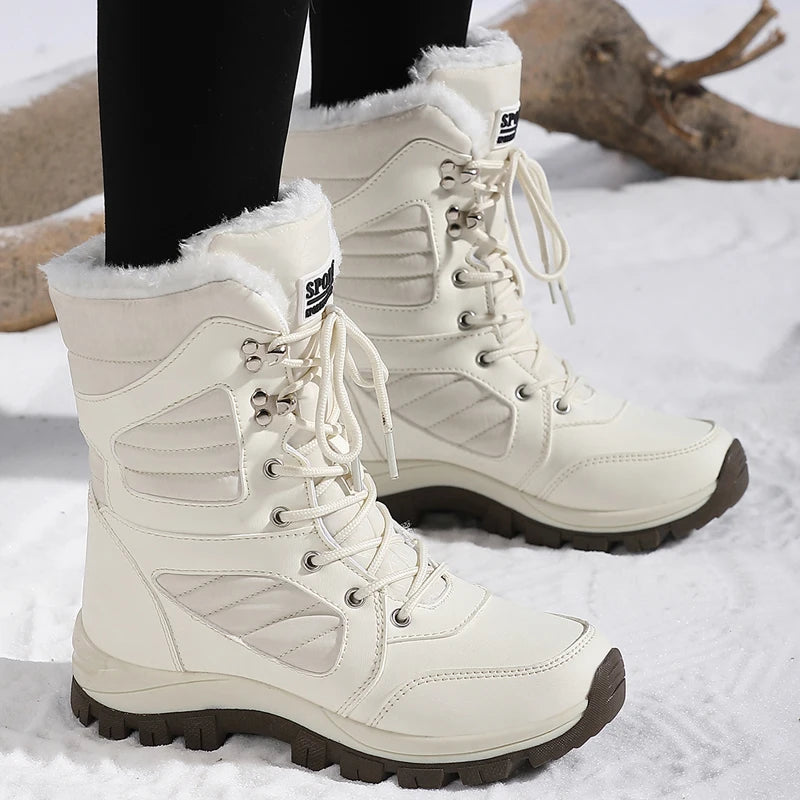 Winter Women's Waterproof High-Top Snow Boots