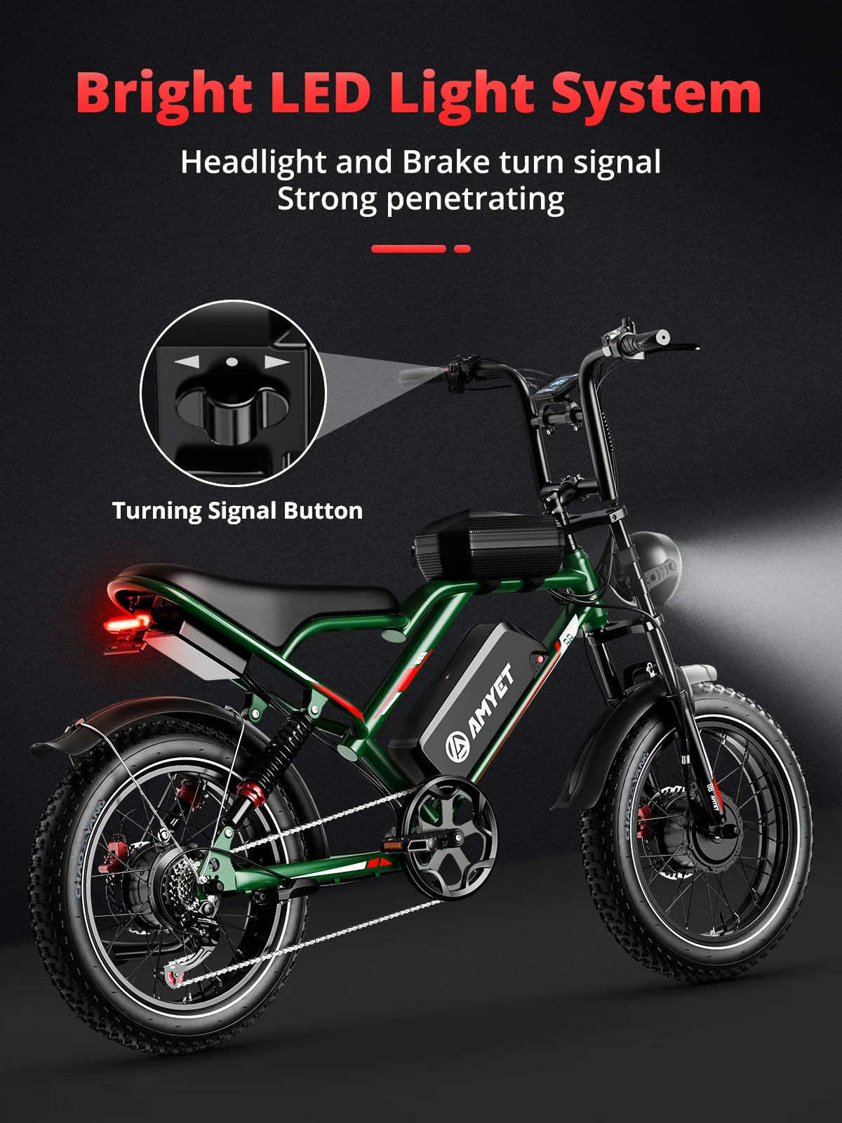AMYET S8 2000W Dual Motor Electric Bike For Adults 48V 25Ah Battery