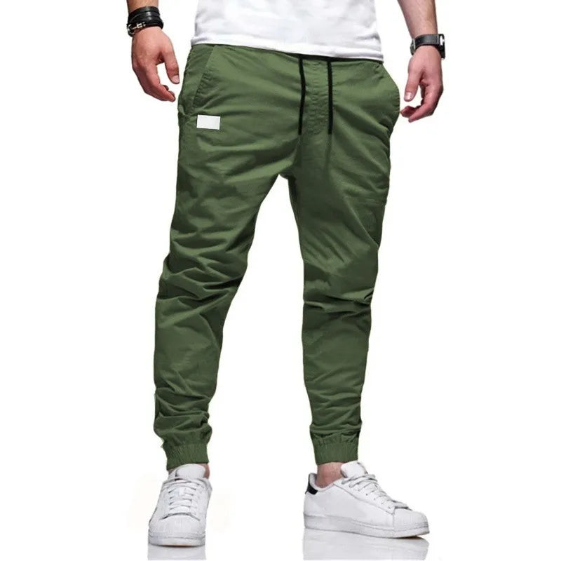 Men's Casual Jogger Cargo Sweatpants With Multi-pocket Design