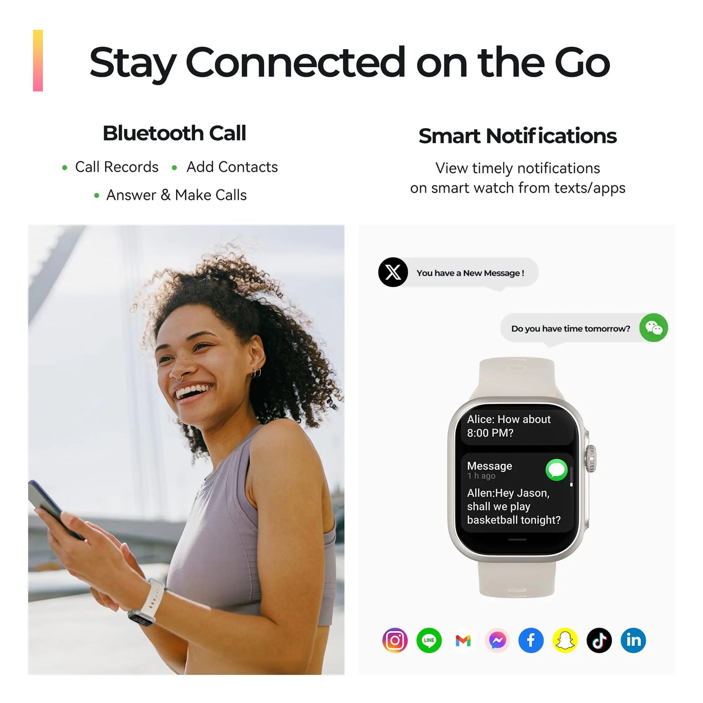 Anyloop Smart Watch Fitness Tracker With SpO2 Sleep Monitor